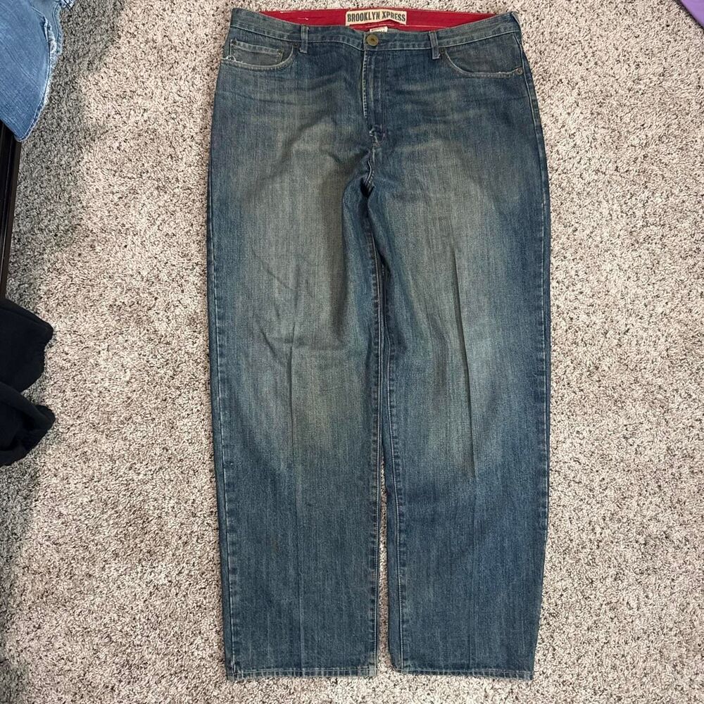 Brooklyn-industries Men's Blue and Navy Jeans